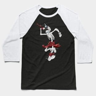 Punk Skeleton Baseball T-Shirt